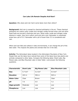 Acid rain lab report