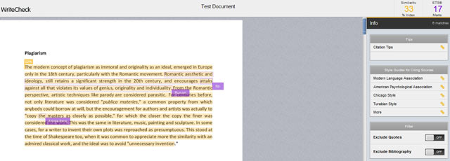Check paper for plagiarism