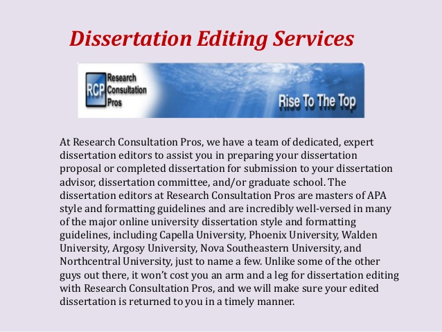 Dissertation help services