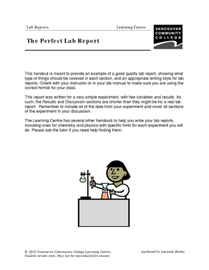 Lab report worksheet