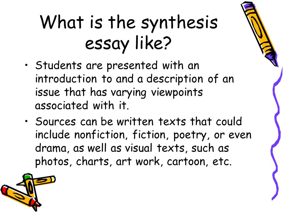 Synthesis essay