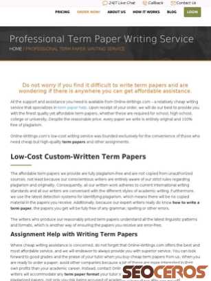 Term papers online