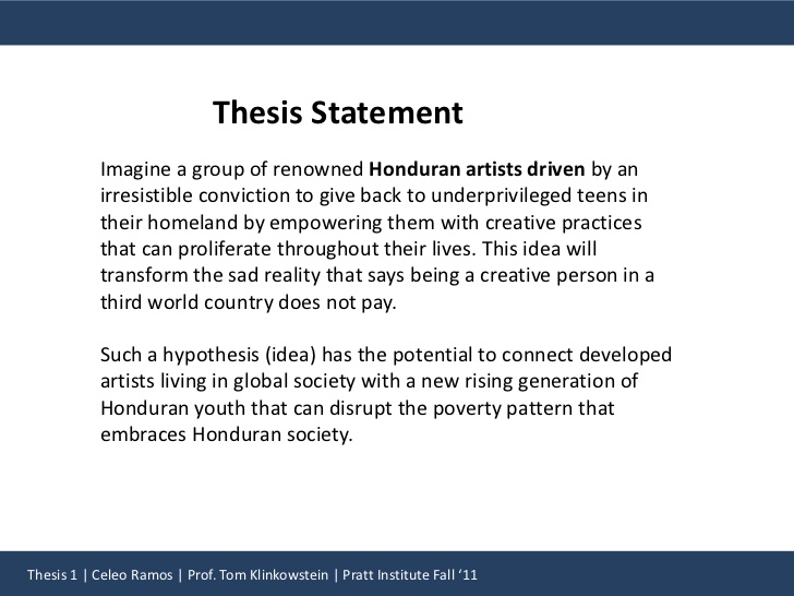 Thesis statements for research papers